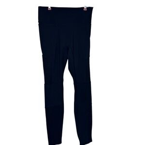 Fabletics Women Pants Black Pull On Work Out Yoga Stretch Leggings Black Medium